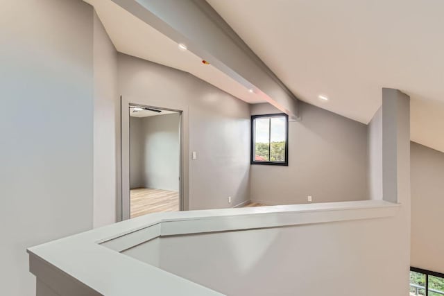 1707 Spyglass Dr Unit 60, Austin, TX 78746 - hall with lofted ceiling and recessed lighting