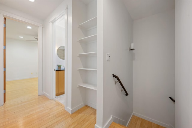 interior space featuring hardwood / wood-style flooring