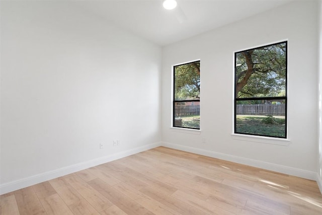 15009 General Williamson, Austin, TX 78734 - spare room with light wood-type flooring, ceiling fan, and baseboards