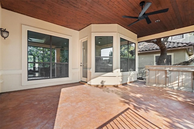 15009 General Williamson, Austin, TX 78734 - view of patio featuring ceiling fan and area for grilling