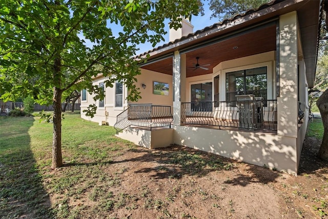 15009 General Williamson, Austin, TX 78734 - view of property exterior with a ceiling fan and a patio