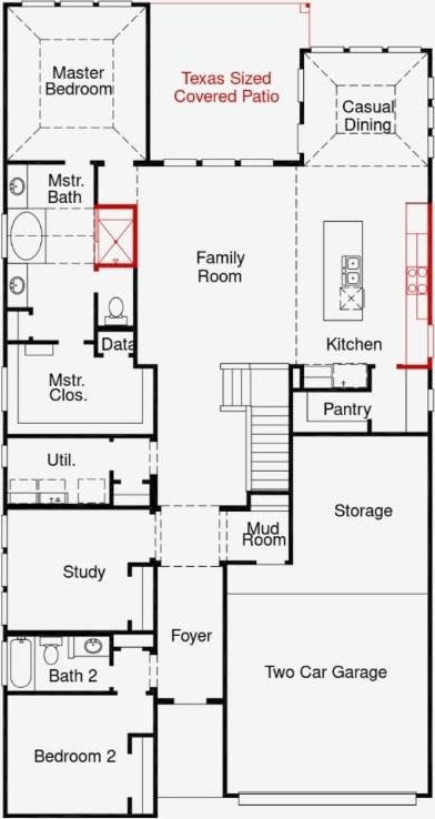 408 Ridgewell Loop, Georgetown, TX 78633 - view of property floor plan