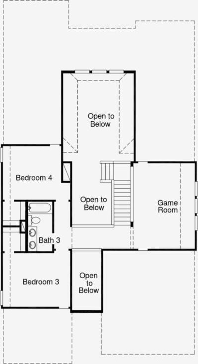 408 Ridgewell Loop, Georgetown, TX 78633 - view of room layout