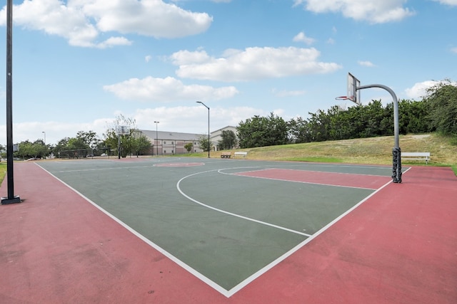 view of basketball court