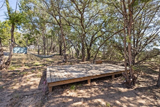 view of home's community with a deck