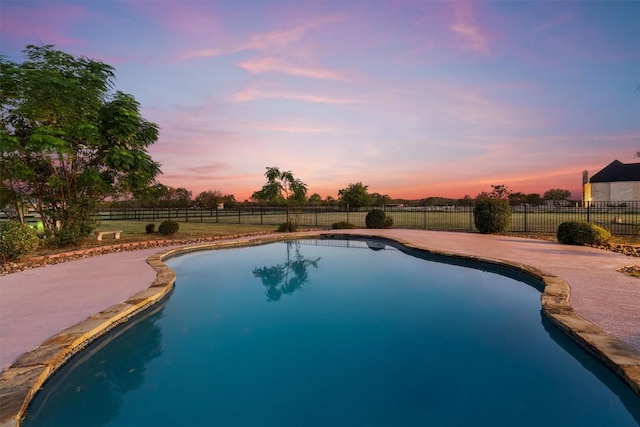 view of pool with a fenced in pool and a fenced backyard