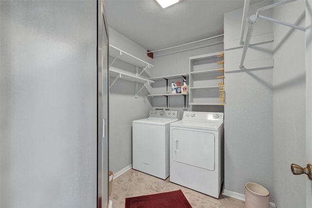 laundry area with washer and dryer