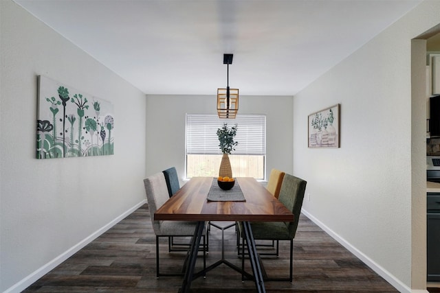 dining room featuring dark wood-type flooring