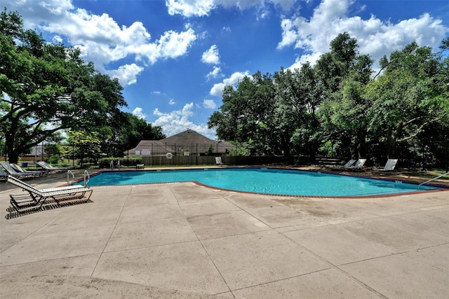 view of pool with a patio