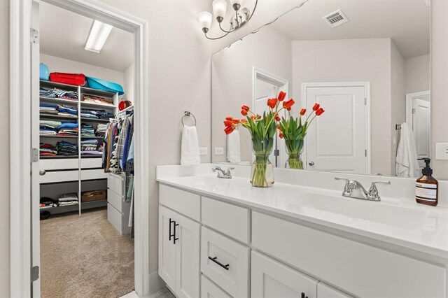 bathroom featuring vanity