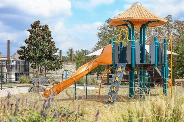 view of jungle gym