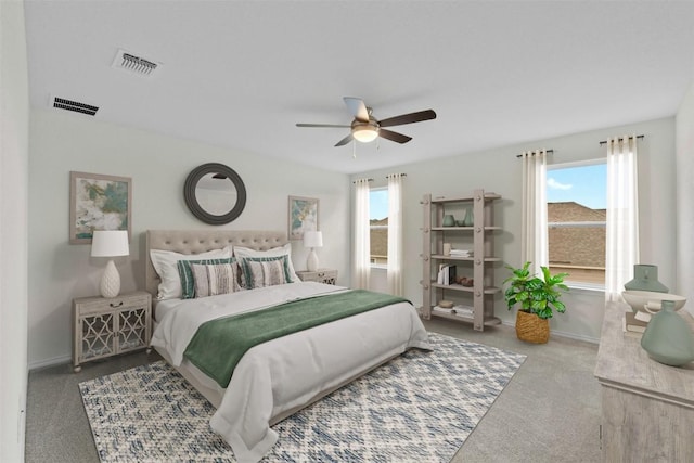 1721 Tin Can Trl, Georgetown, TX 78628 - carpeted bedroom featuring baseboards and ceiling fan
