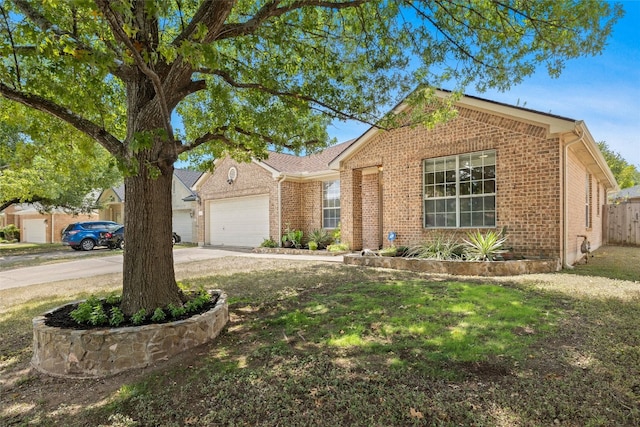 view of single story home