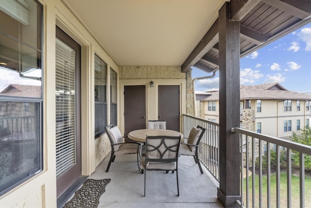 view of balcony