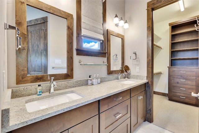 bathroom with vanity