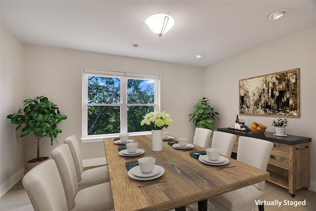 view of dining room