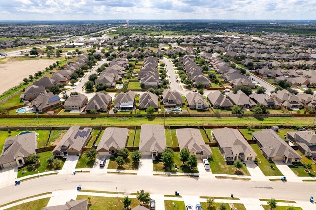 aerial view featuring a residential view