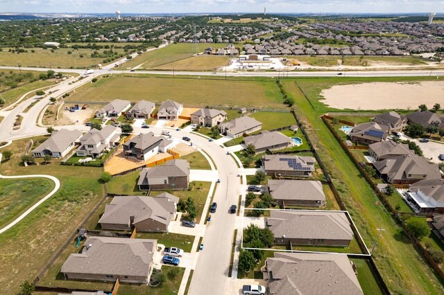 bird's eye view featuring a residential view