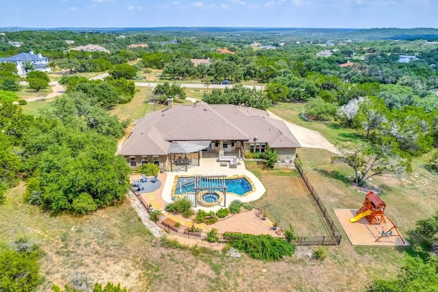 birds eye view of property