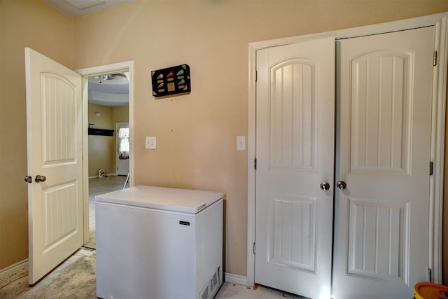 view of laundry area