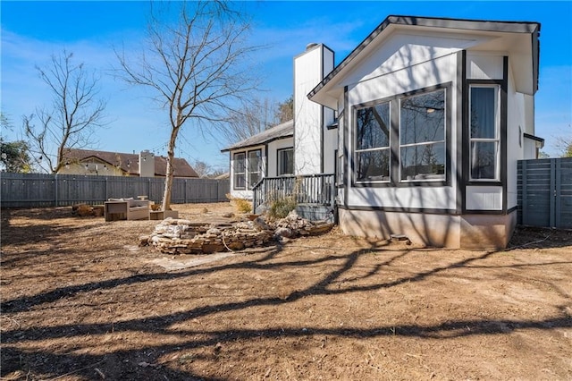 view of rear view of property