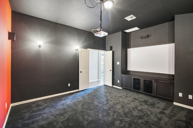 view of carpeted cinema room