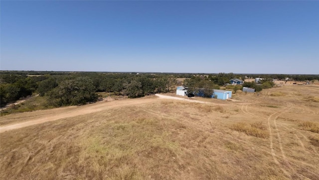 bird's eye view featuring a rural view