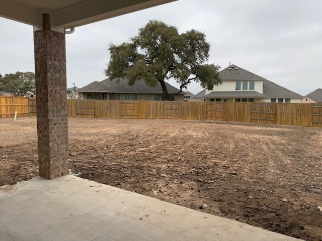 view of yard with a patio