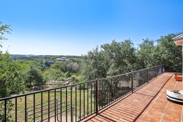 view of balcony