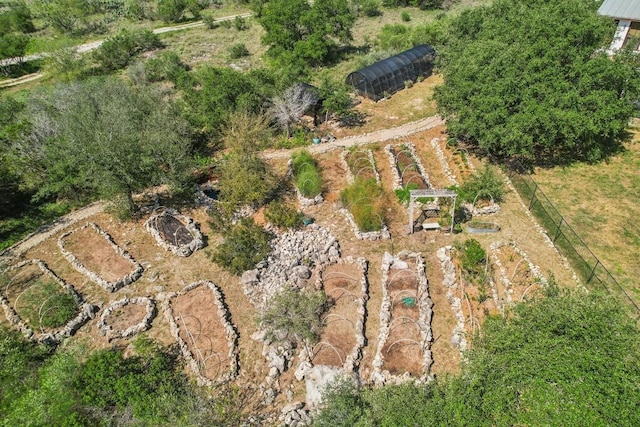 aerial view featuring a rural view