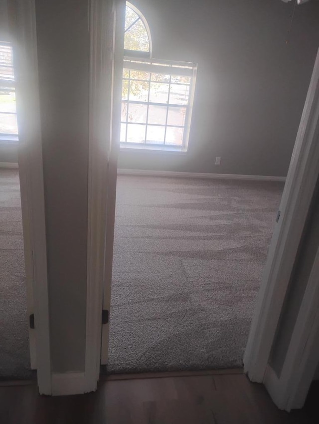 interior space featuring a wealth of natural light and baseboards