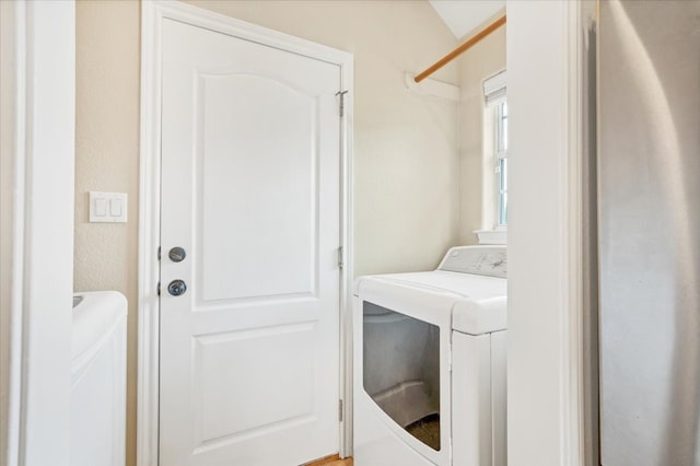 laundry area featuring washer and dryer