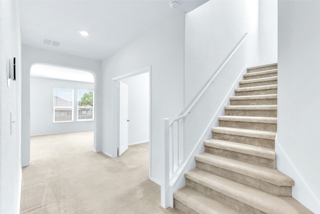 stairs with carpet