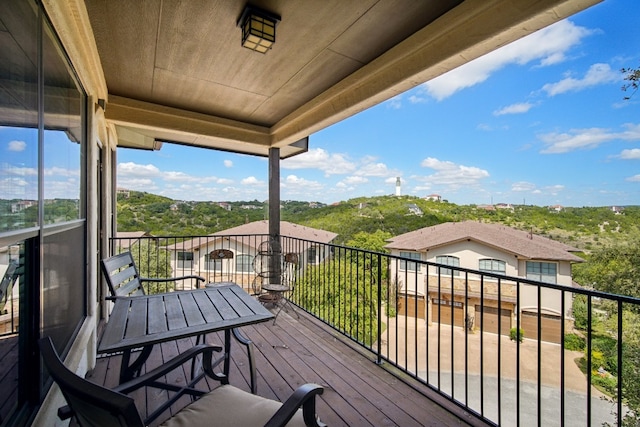 view of balcony