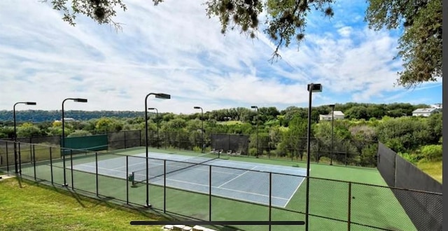 view of tennis court