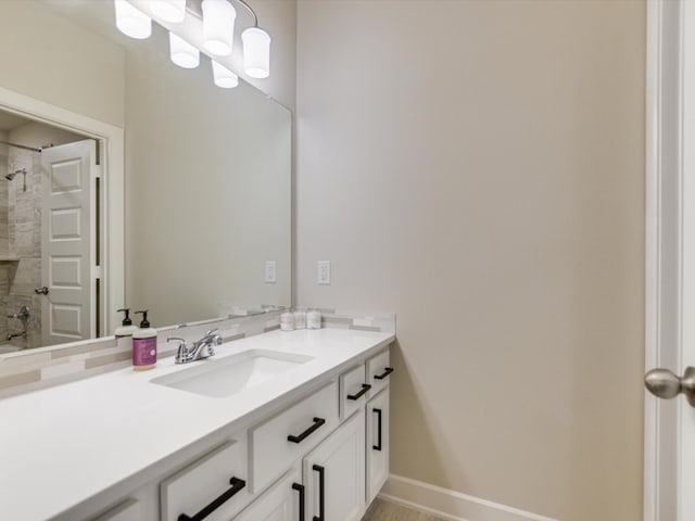 bathroom featuring vanity