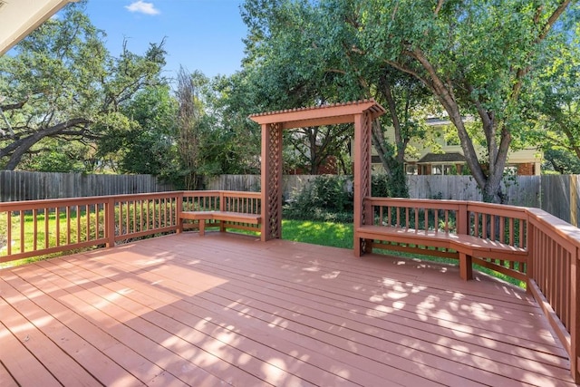 view of wooden terrace