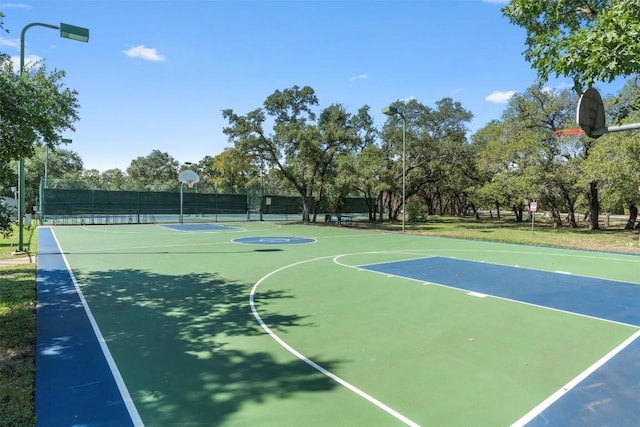 view of basketball court