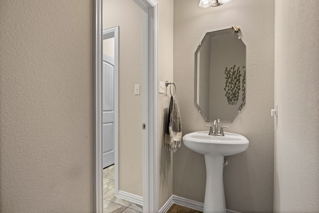 bathroom featuring tile patterned flooring