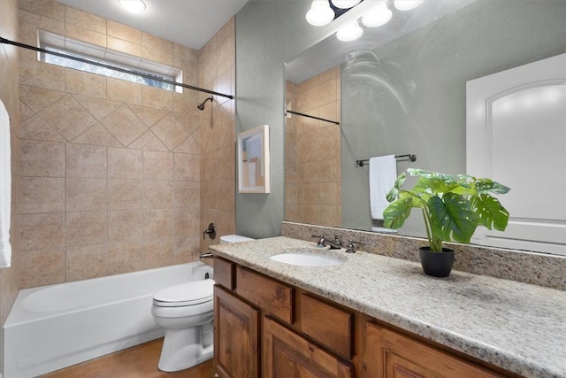 4408 Blacksmith Cv, Spicewood, TX 78669 - bathroom with vanity and shower / bath combination