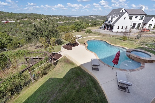 4408 Blacksmith Cv, Spicewood, TX 78669 - view of pool featuring a patio area and a pool with connected hot tub