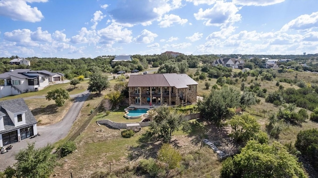 4408 Blacksmith Cv, Spicewood, TX 78669 - drone / aerial view of a pool
