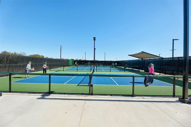 view of tennis court