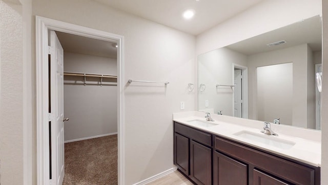 bathroom featuring vanity