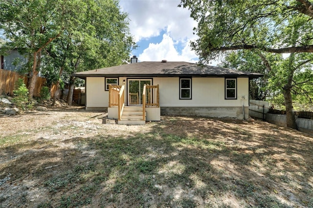 view of back of property