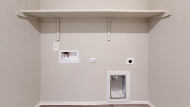 137 Hugh Dr, Killeen, TX 76542 - laundry area featuring washer hookup, hookup for an electric dryer, laundry area, baseboards, and gas dryer hookup