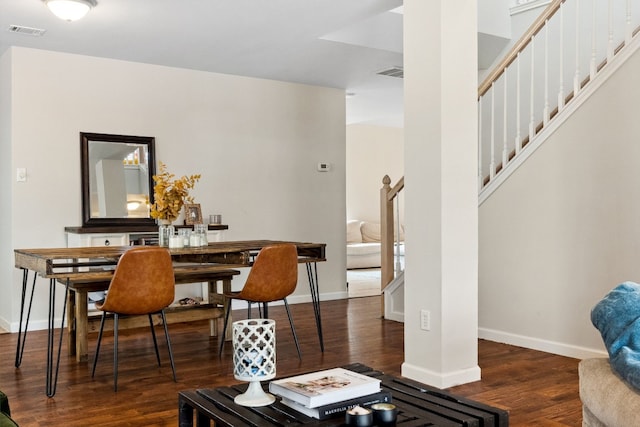 17200 Village Glen Rd, Pflugerville, TX 78660 - dining room featuring stairway and wood finished floors