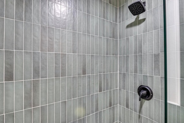 details with tiled shower