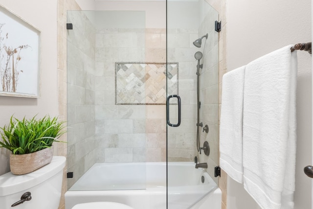 3605 Douglas Dr, Horseshoe Bay, TX 78657 - bathroom with toilet and combined bath / shower with glass door