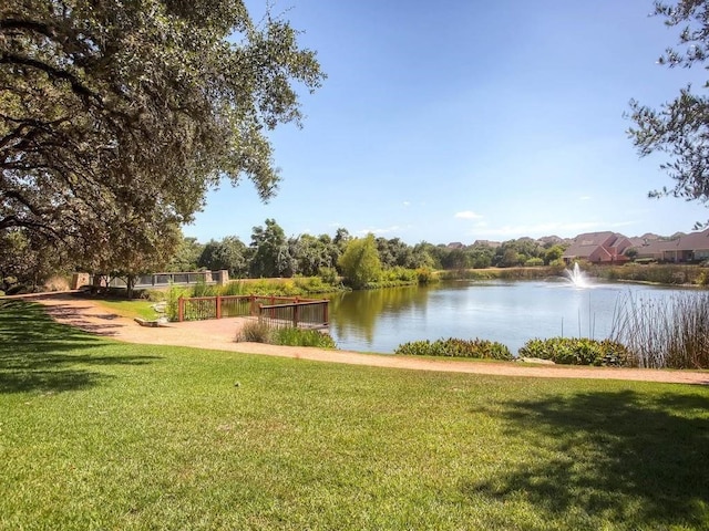 view of water feature